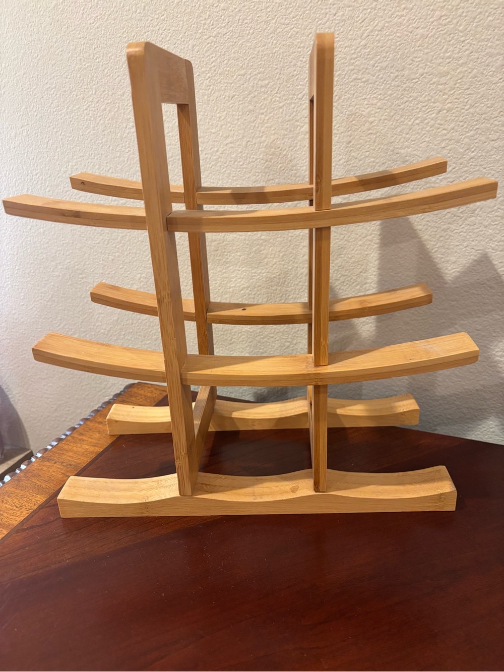 Source‎ Unknown Light Wood Bamboo Wine Rack